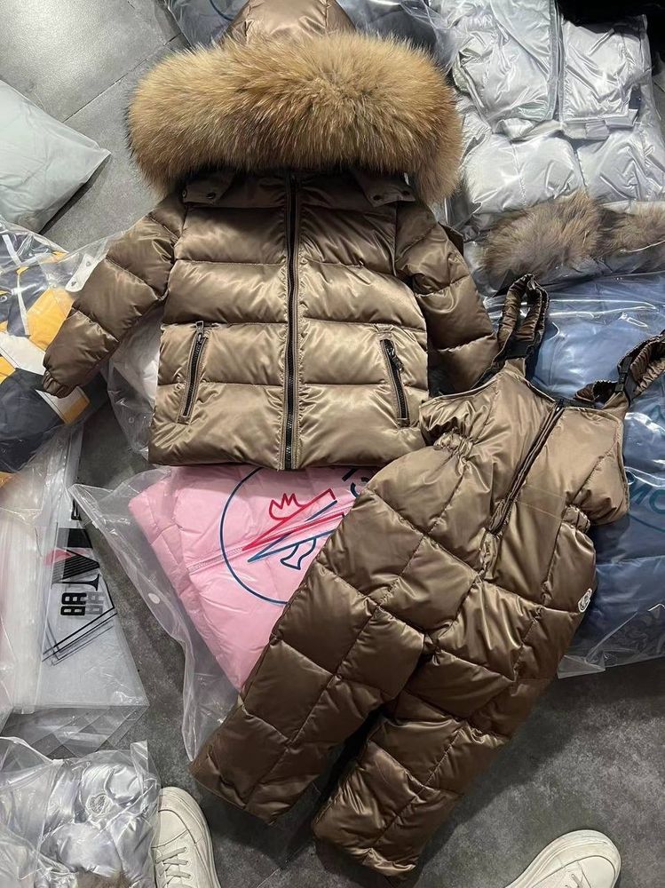 Пуховой костюм для детей Moncler Orange