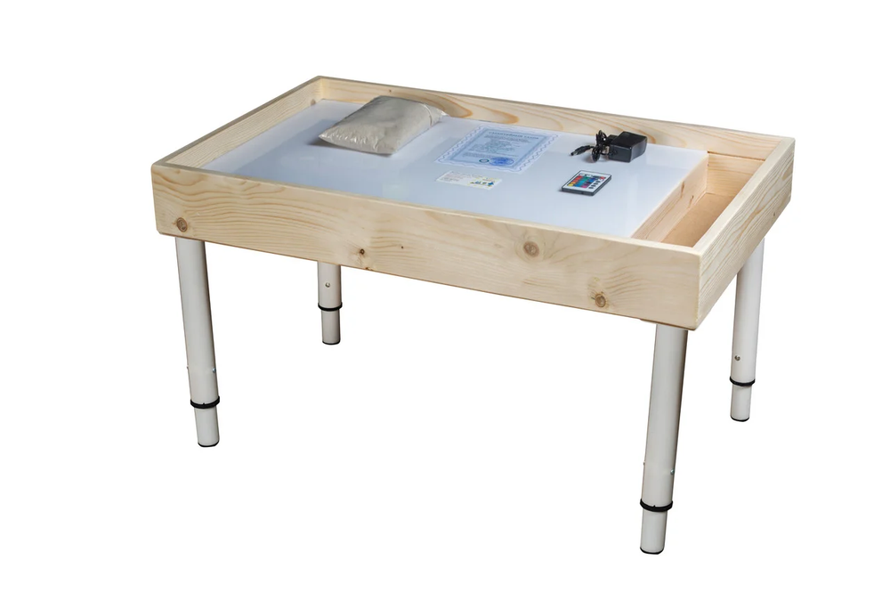 Стол для рисования песком Макси/Стандарт с отсеком и подсветкой