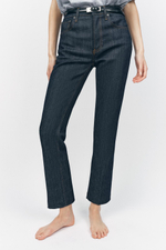 Джинсы bootcut cropped с высокой посадкой — zw collection