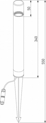 Наземный низкий светильник Elektrostandard Hidden a066037