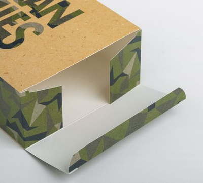 Складная коробка Man rules - 16 х 23 см. (Цвет: зеленый камуфляж)