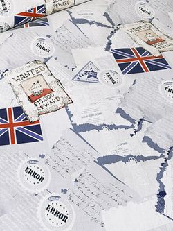 Пододеяльник Сказка "WANTED/WANTED (компаньон)" 1,5-сп 145х215 см на молнии , поплин