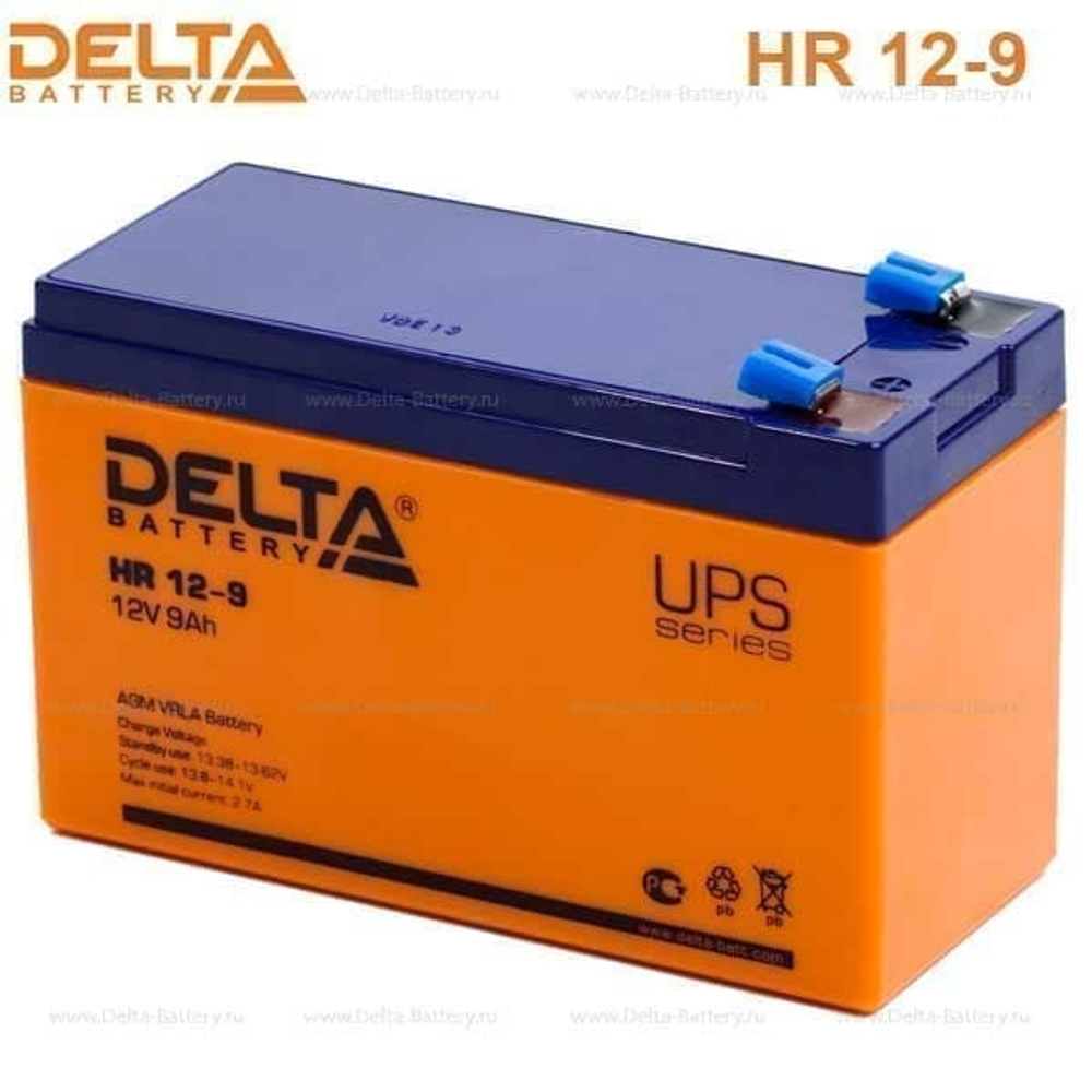 Аккумуляторная батарея Delta HR 12-9 (12V / 9Ah)