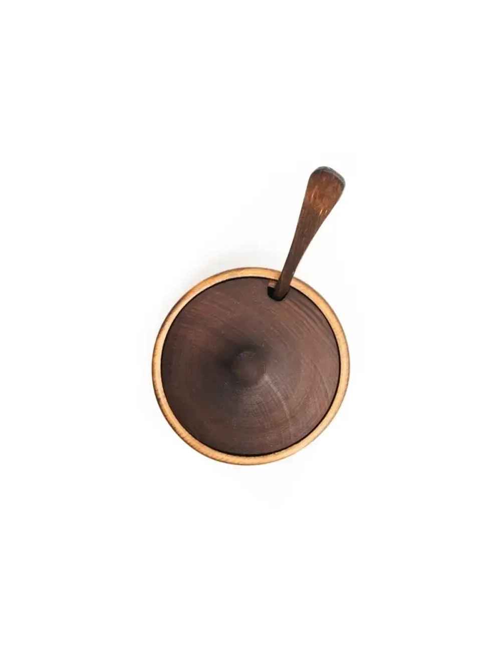 Деревянная сахарница с ложкой из кедра