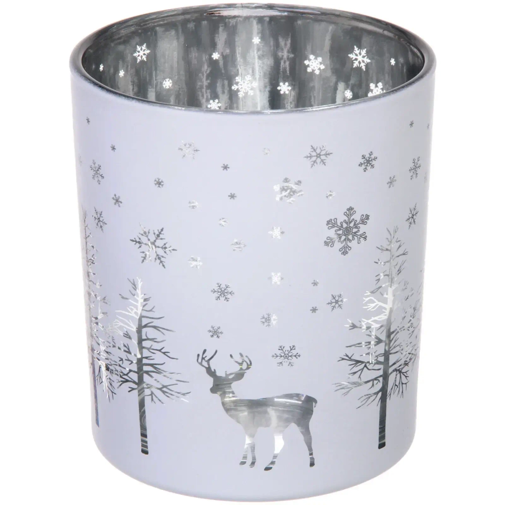 Подсвечник «Лесной олень» 8,5*10 см, Белый