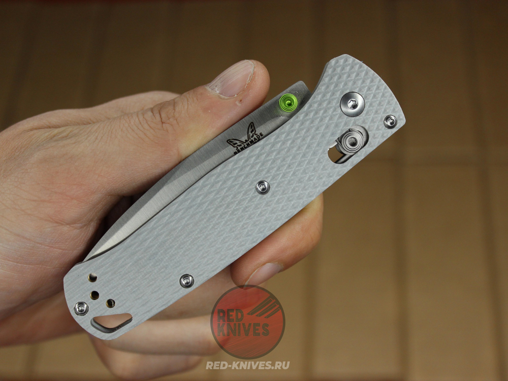 Нож Benchmade 535 Bugout G10 - серая рук., белый клинок 535G10GRST