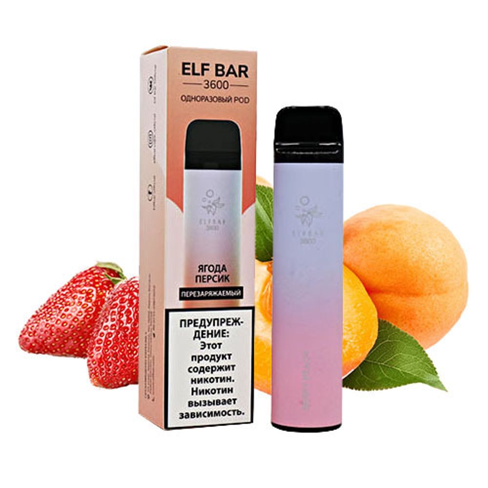Elf Bar - Berry Peach (3600, 1.6% nic)