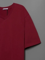 Футболка мужская повседневная однотонная хлопок