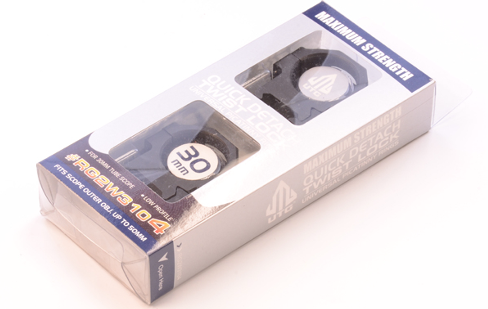 Кольца UTG Max Strength 30мм на Weaver, быстросъемные, низкие, Leapers
