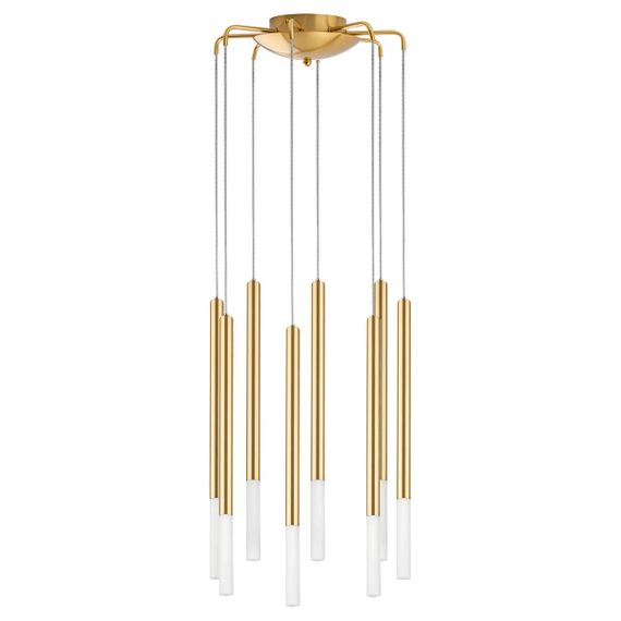 Комплект с подвесной люстрой Lightstar Tubo (574733+747133 (8 шт) L8T747133