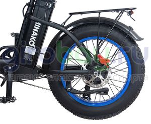 Электровелосипед Minako F11 Pro (Синий обод) фото 6