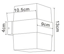 Уличный настенный светильник Arte Lamp