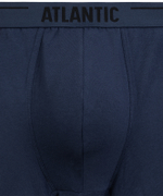 Мужские трусы шорты Atlantic, набор из 5 шт., хлопок, графитовые + голубые+ деним + индиго + темно-зеленые, 5SMH-004