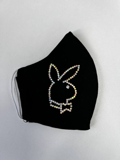 Маска текстильная с нанесением из страз