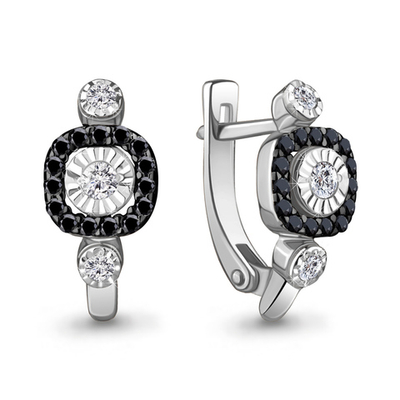 942793Ч Серьги из Золота с бриллиантами