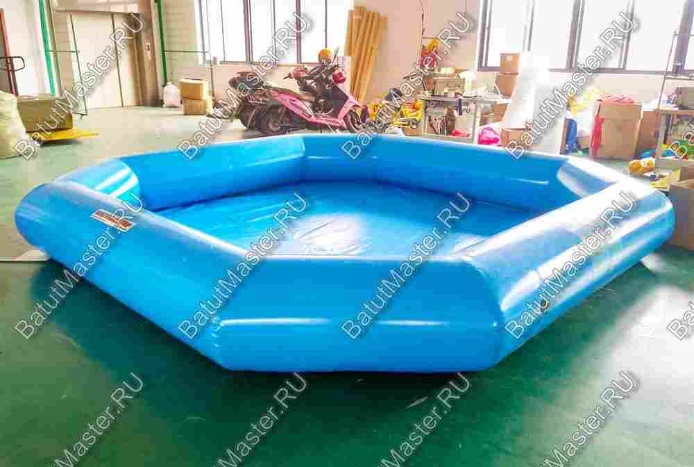 Надувной бассейн «Одноцветный» 4*4*0,5 м