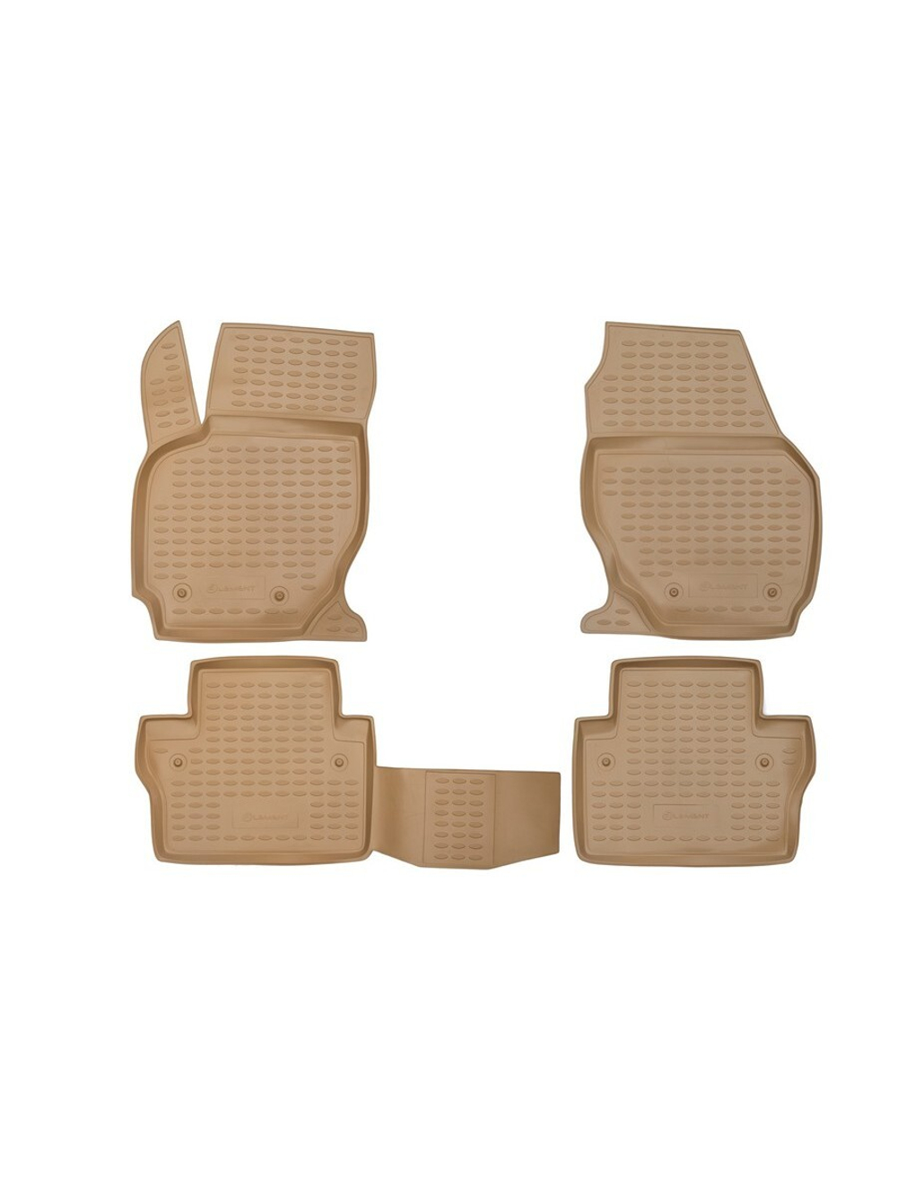 Коврики в салон для VOLVO S80 2006-, 4 шт. (полиуретан, бежевые) NLC.50.05.212