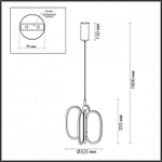 Подвесная люстра Odeon Light Piuma 6665/38L