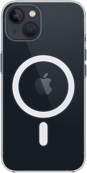 Чехол Apple MagSafe для iPhone 13, поликарбонат, прозрачный
