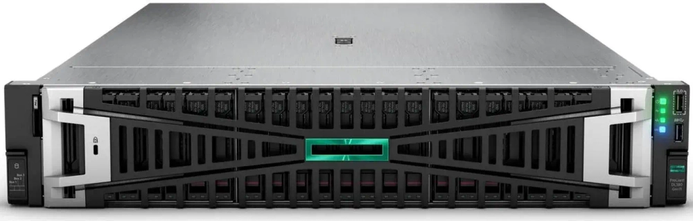 Сервер HPE/DL380 Gen11/1/Xeon Gold/6526Y (16C/32T)/2,8 GHz/4x32Gb/8SFF/NS204/10 GbE Base-T/2 x 1000W Titanium