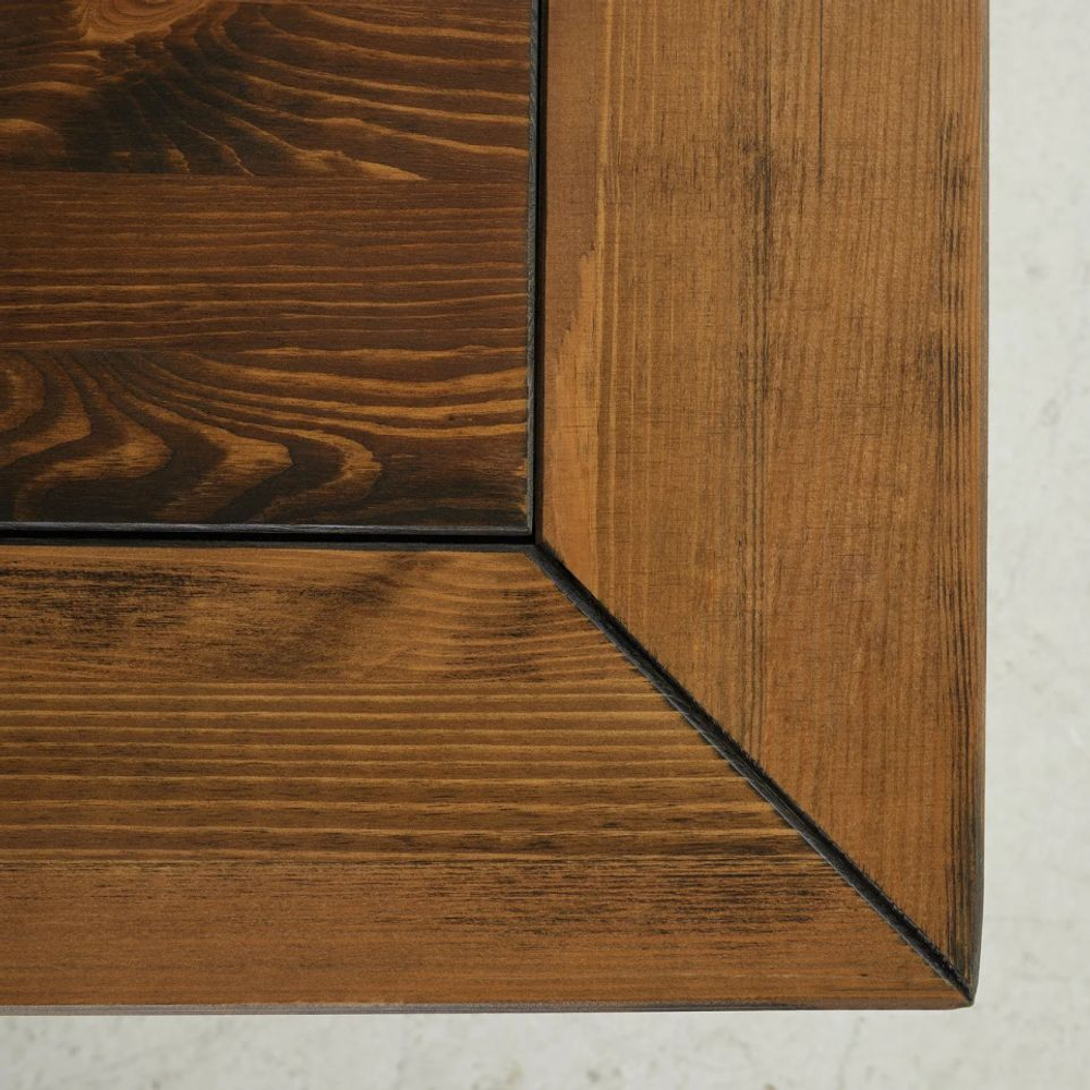 Стол обеденный 200х100 Лэйквью винтажный из массива сосны