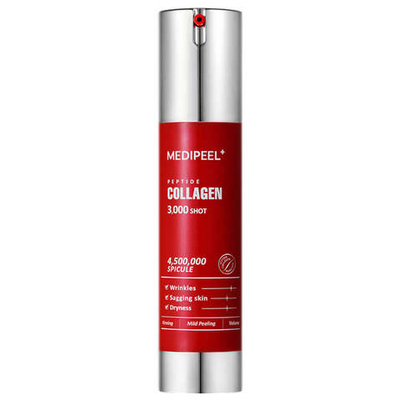 Деликатная обновляющая сыворотка с микроиглами MEDIPEEL Red Lacto Collagen Peptide 3000 Shot Serum
