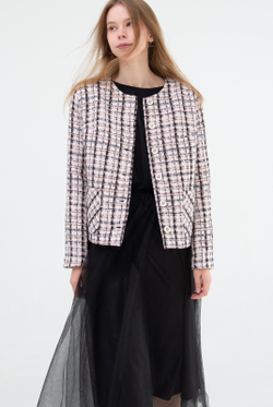 Жакет женский 3883ВПБ, клетка #323Кл043883ВПБ