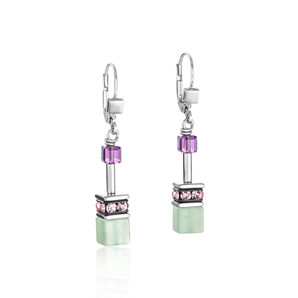 Серьги Coeur de Lion Lilac-Green 4905/20-0840 цвет фиолетовый, зеленый
