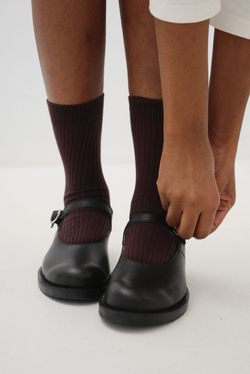 Носки из хлопка тёмный шоколад