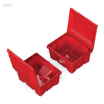 Ящик 250 л с дозатором c лопатой красный Полимер-Групп 250 л.(998x815x574см;21кг;красный) - арт.559363