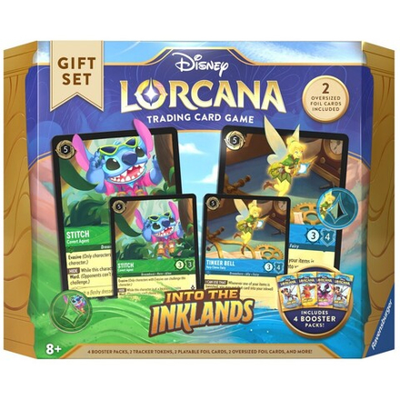 Disney Lorcana TCG - Into Inklands Подарочный набор + 4 бустера по 12 карт каждый 98295 / артикул   98295  / GTIN 4050368982957