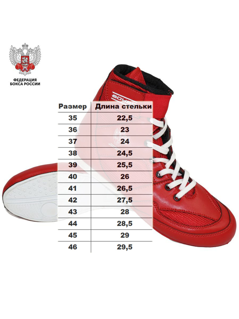 Боксерки BoyBo TITAN, IB-26 (одобрены ФБР), красный