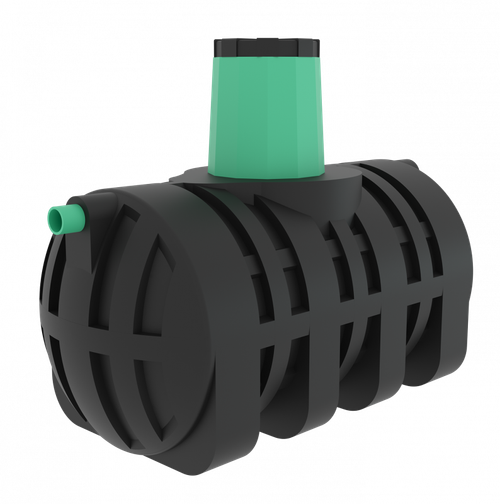 Емкость подземная горизонтальная Мультпласт Подземная емкость 2.0 2000 л. горизонтальная (215x114x173см;85кг;черный) - арт.555434.23