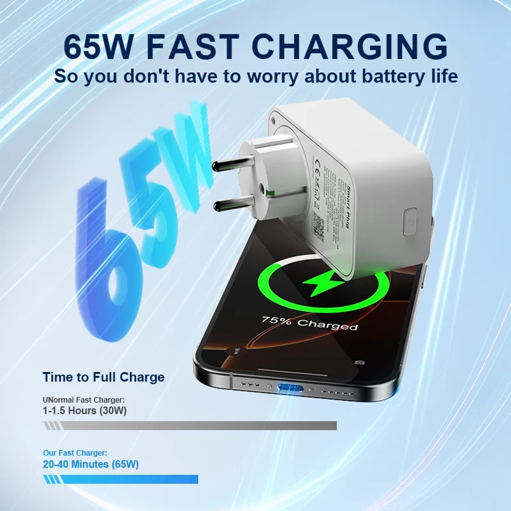 Умная WiFi розетка NEURACUBE TP16, 16A/3500Вт (С функцией быстрой зарядки)