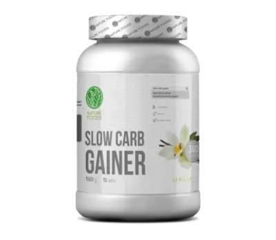 Гейнер Nature Foods Slow Carb Gainer 1000 г ваниль