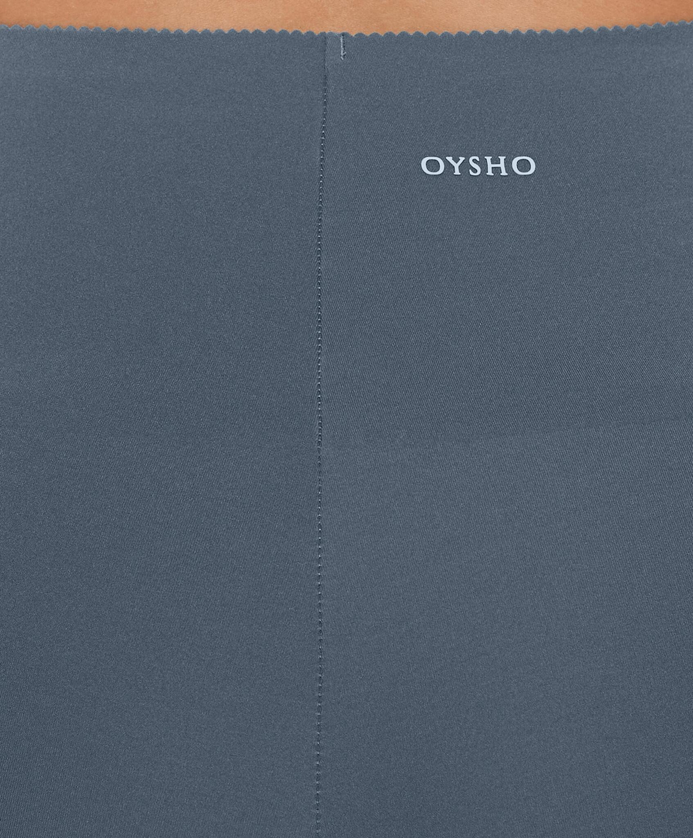 OYSHO Компрессионные легинсы до щиколотки длиной 65 см с высокой посадкой, нефтяной