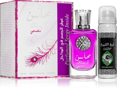 Lattafa Mahasin Crystal Violet подарочный набор для женщин