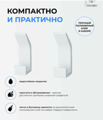 Крючки самоклеющиеся для ванной, белый