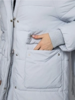 Куртка зимняя удлиненная с капюшоном