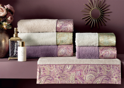 Набор полотенец 2шт Tivolyo home Etto бежевый