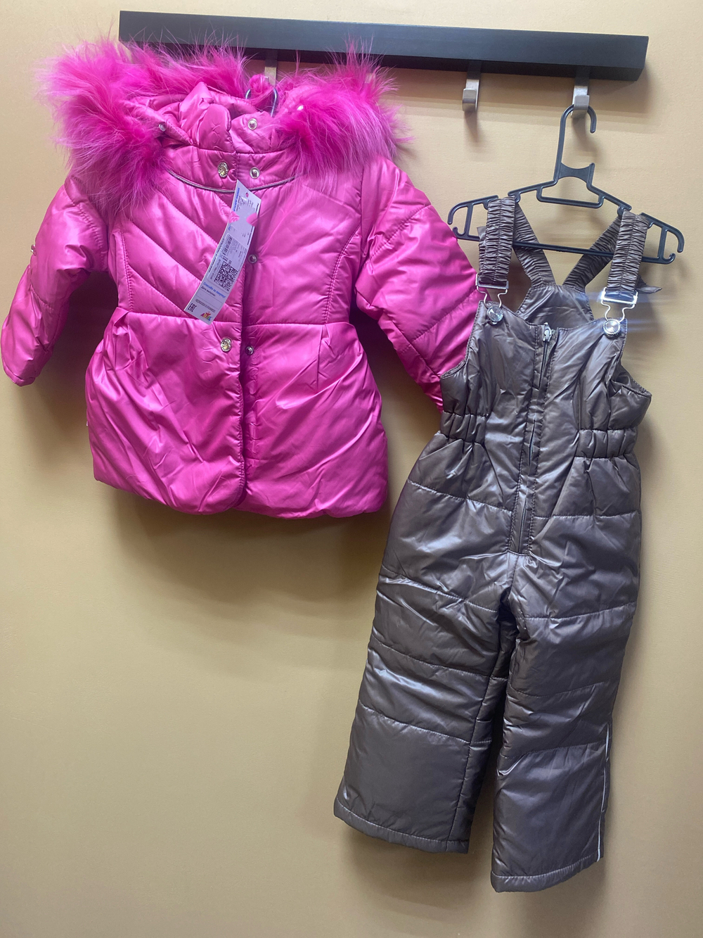 Комплект "Шарлотта" зимний фуксия, на рост 80 см