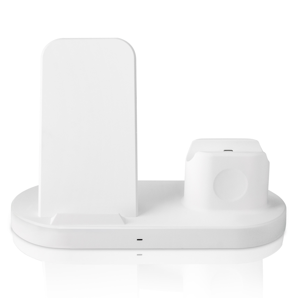 Зарядная станция 3в1 Multi-Function "Fast Charge" 3-in-1, для iPhone, Applewatch, Airpods (прямоугольная подставка)
