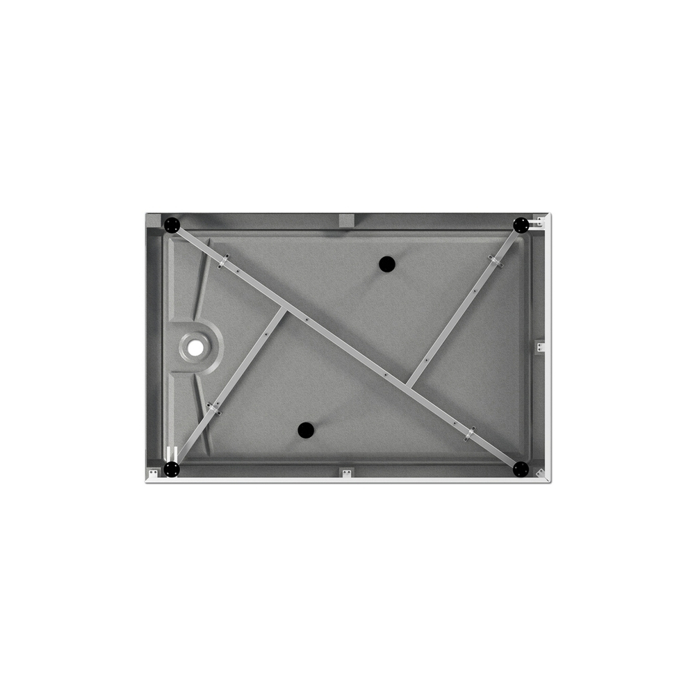 Поддон прямоугольный  1,2*0,8*0,02 "Universal PRO N"акрил d 90 (каркас+экран) выс.13 см