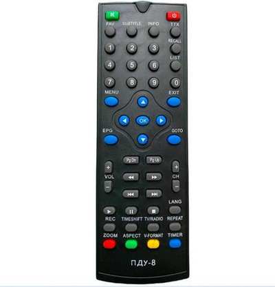 Пульт для Oriel ПДУ-8 DVB-T2 (HOB1114)