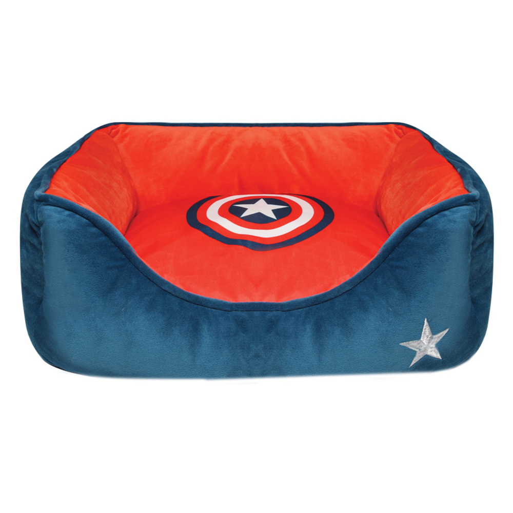 Лежанка прямоугольная Marvel Капитан Америка S, 470*370*170мм, Triol-Disney