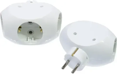 Тройник Makel с заземлением универсальный 16А