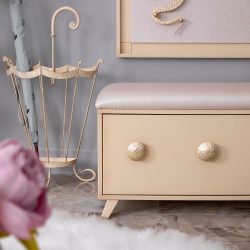 Банкетка Heri 2 Айвори Мраморное золото