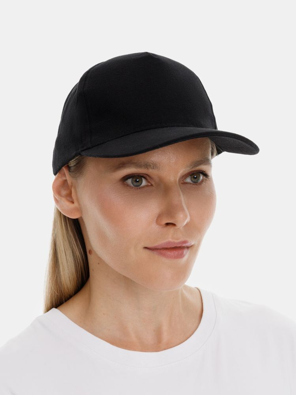 Бейсболка Long Beach, черная