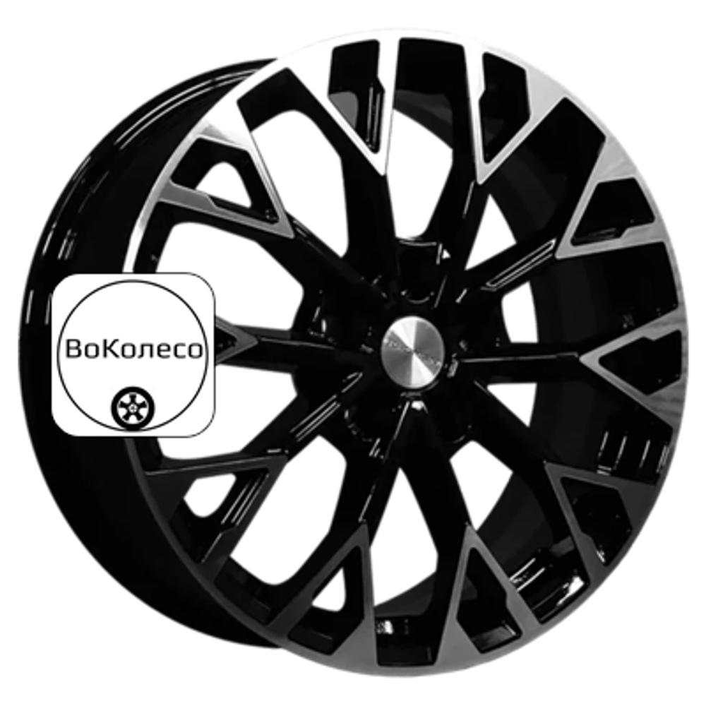7x17/5x114,3 ET48 D67,1 KHW1718 (K5/Sonata/Tucson/JAC J7) Black-FP Khomen Wheels