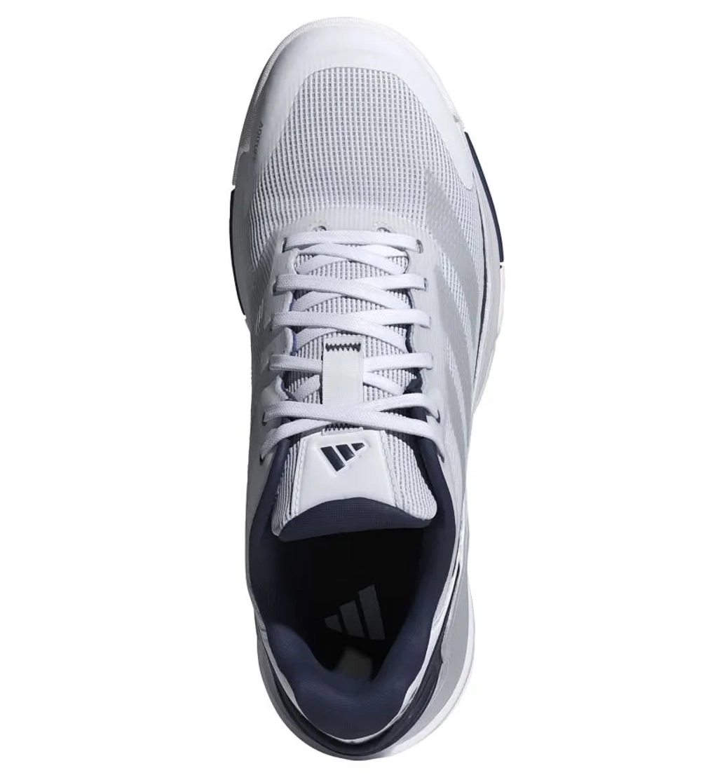 Мужские кросовки для Padel Adidas Crazyquick LS Padel M - cloud white/silver metallic/dark blue